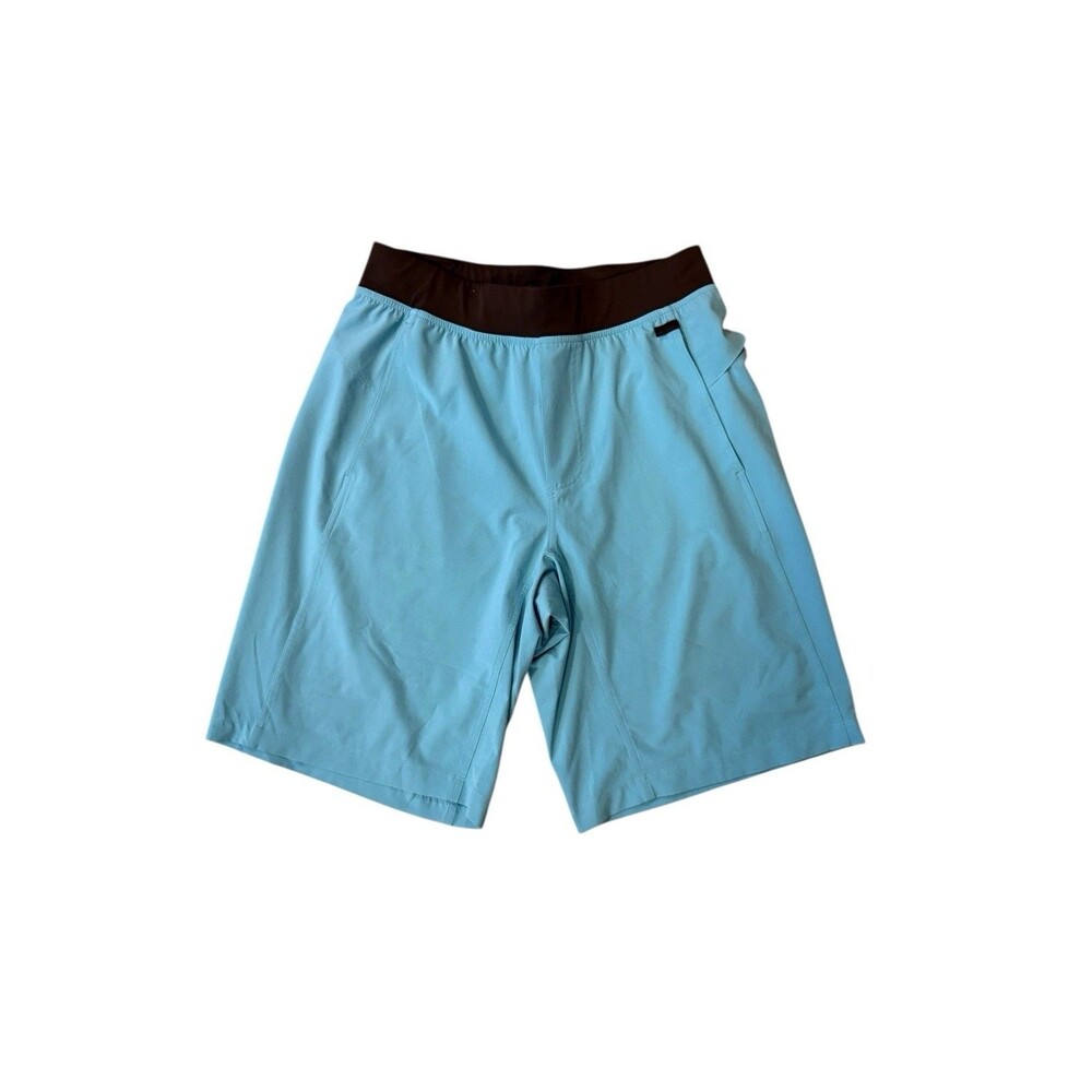Lululemon Mens Sz M Light Blue Unlined 10.5" Pull On Athletic Shorts
